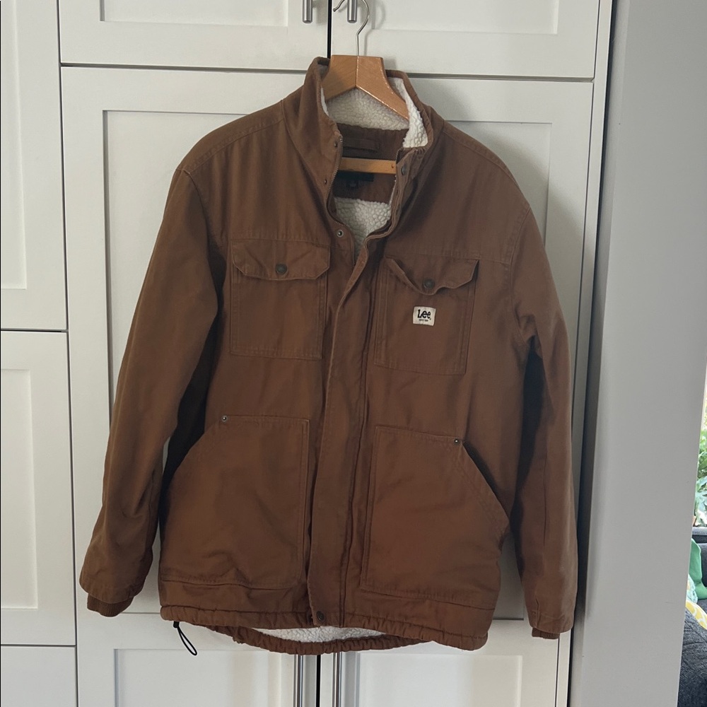 Lee Chestnut Jacket with Faux Sherpa Lining